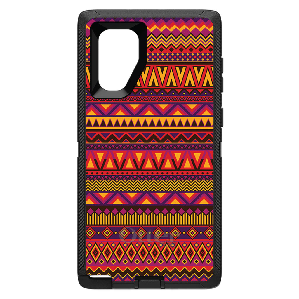 Purple Red Yellow Tribal Print OtterBox Defender Case for iPhone & Galaxy, view 15
