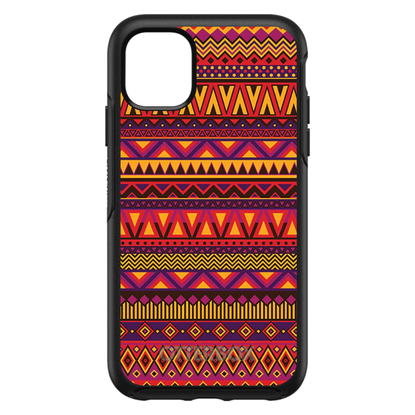 Purple Red Yellow Tribal Print OtterBox Symmetry Case for iPhone & Galaxy