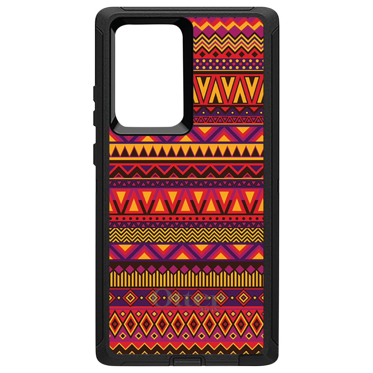 Purple Red Yellow Tribal Print OtterBox Defender Case for iPhone & Galaxy, view 13