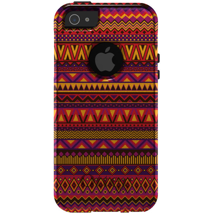 Purple Red Yellow Tribal Print OtterBox Commuter Case for iPhone & Galaxy, view 5
