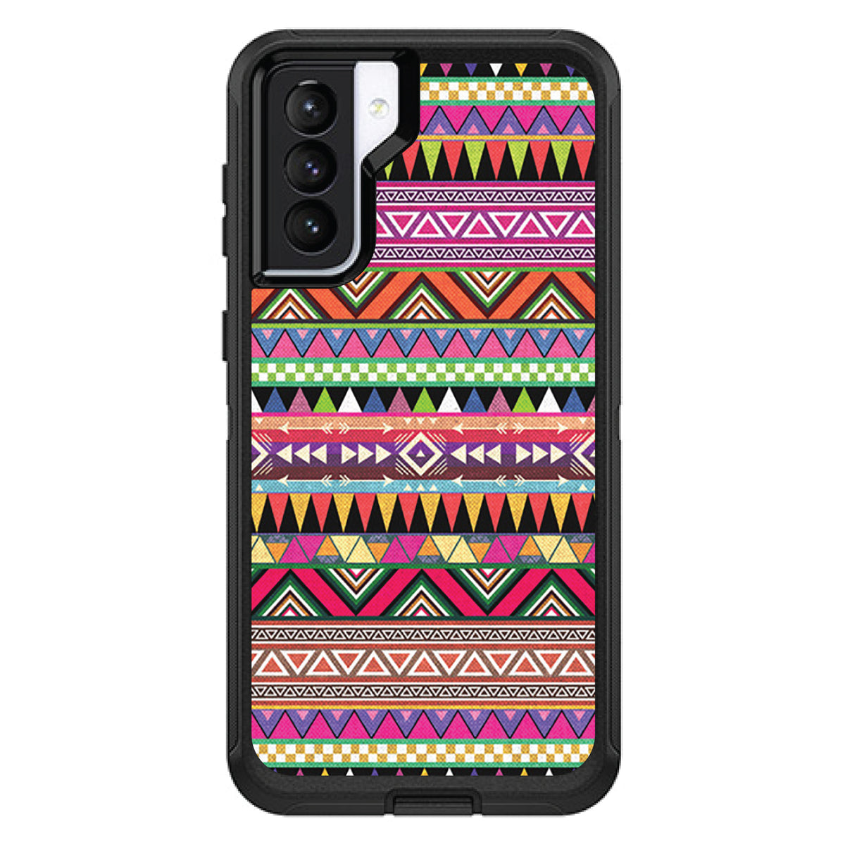Pink Blue Orange Tribal Print OtterBox Defender Case for iPhone & Galaxy, view 6