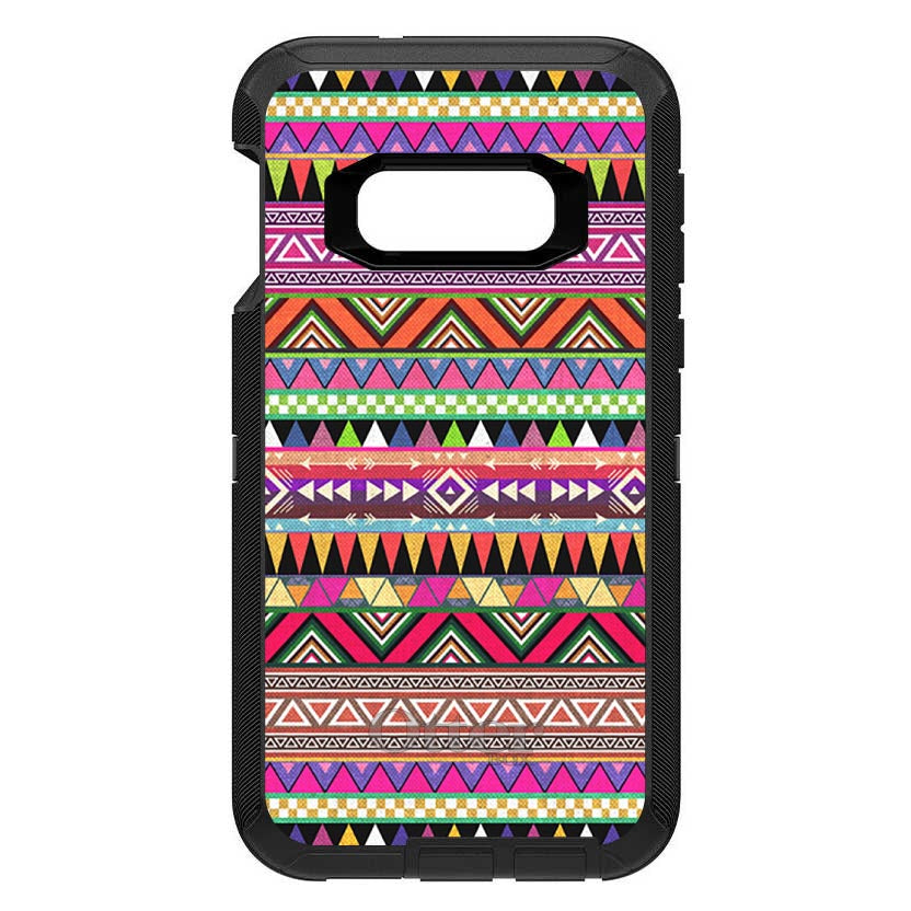 Pink Blue Orange Tribal Print OtterBox Defender Case for iPhone & Galaxy, view 10