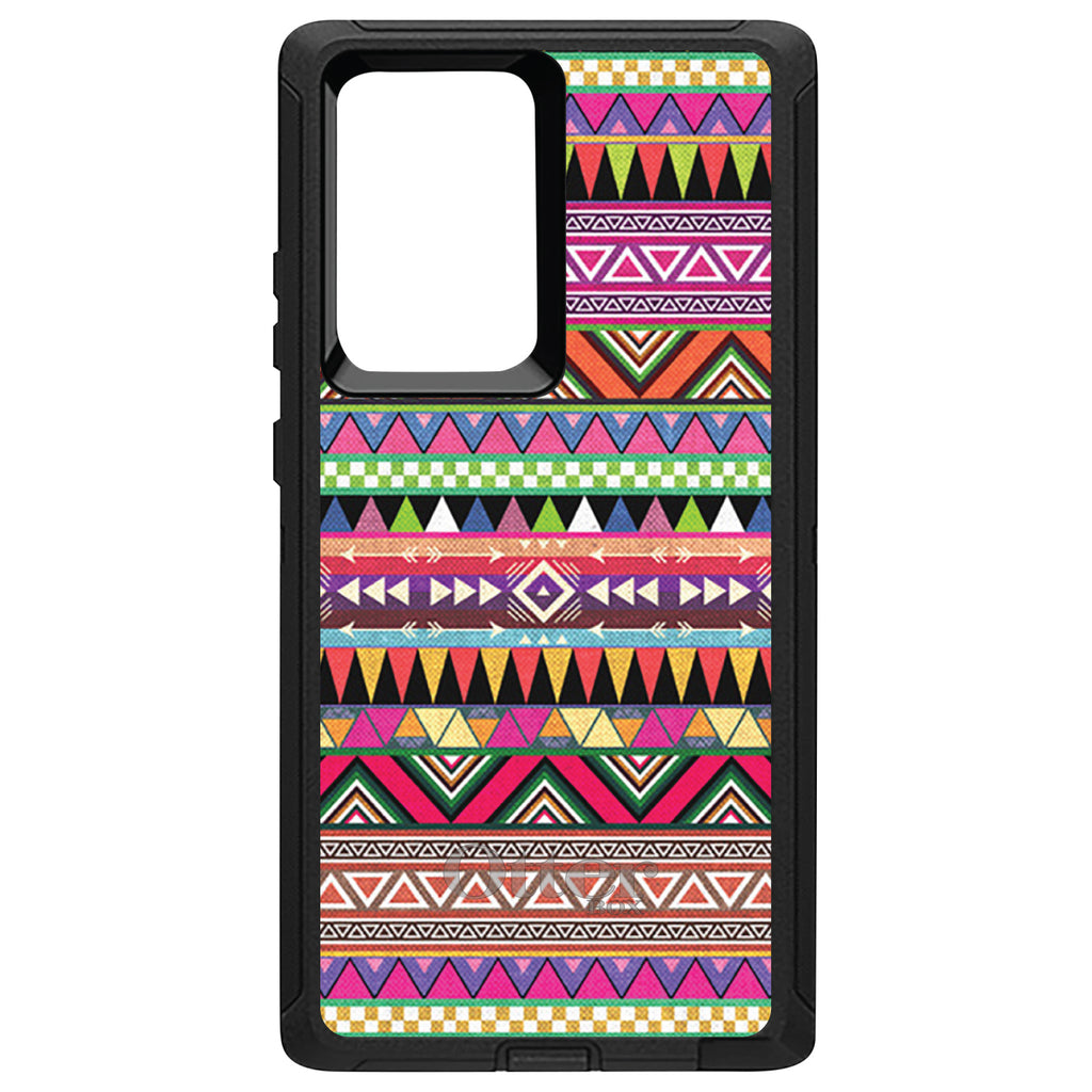 Pink Blue Orange Tribal Print OtterBox Defender Case for iPhone & Galaxy, view 13