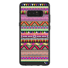 DistinctInk™ OtterBox Symmetry Series Case for Apple iPhone / Samsung Galaxy / Google Pixel - Pink Blue Orange Tribal Print
