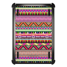 DistinctInk™ OtterBox Defender Series Case for Apple iPad / iPad Pro / iPad Air / iPad Mini - Pink Blue Orange Tribal Print