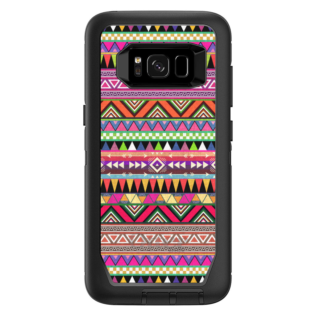 Pink Blue Orange Tribal Print OtterBox Defender Case for iPhone & Galaxy, view 12