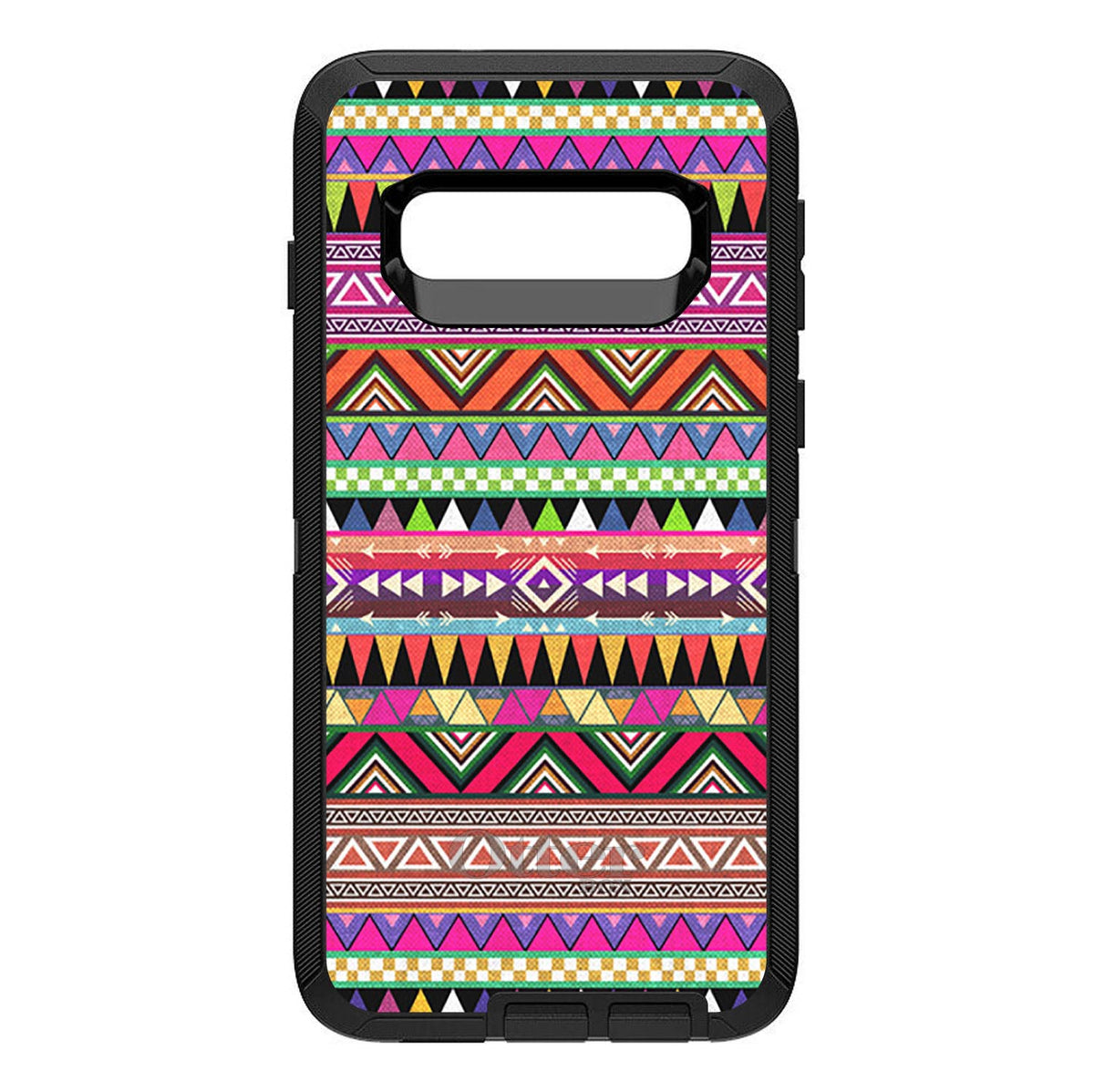 Pink Blue Orange Tribal Print OtterBox Defender Case for iPhone & Galaxy, view 9