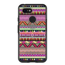 DistinctInk™ OtterBox Symmetry Series Case for Apple iPhone / Samsung Galaxy / Google Pixel - Pink Blue Orange Tribal Print