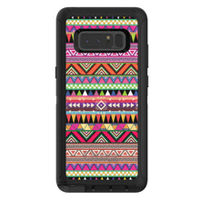 DistinctInk™ OtterBox Defender Series Case for Apple iPhone / Samsung Galaxy / Google Pixel - Pink Blue Orange Tribal Print