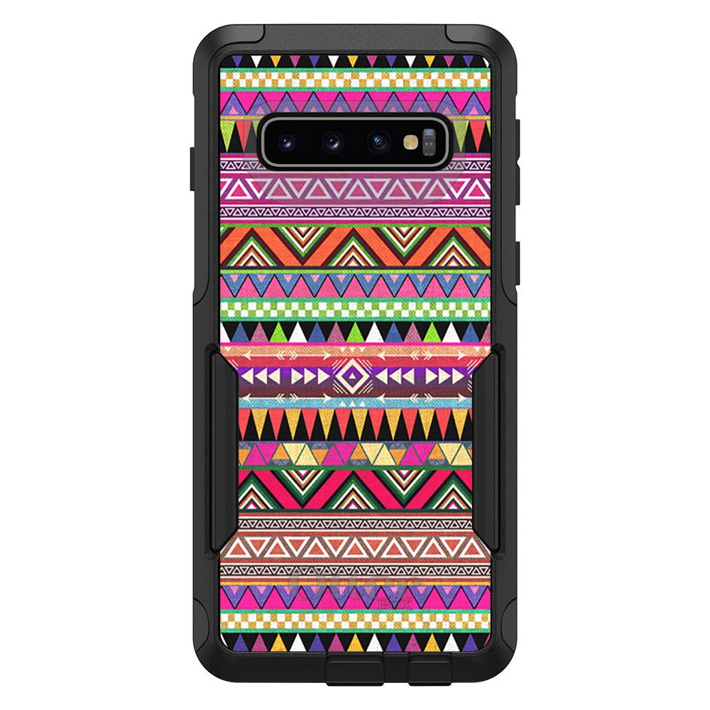 Pink Blue Orange Tribal Print OtterBox Commuter Case for iPhone & Galaxy, view 7
