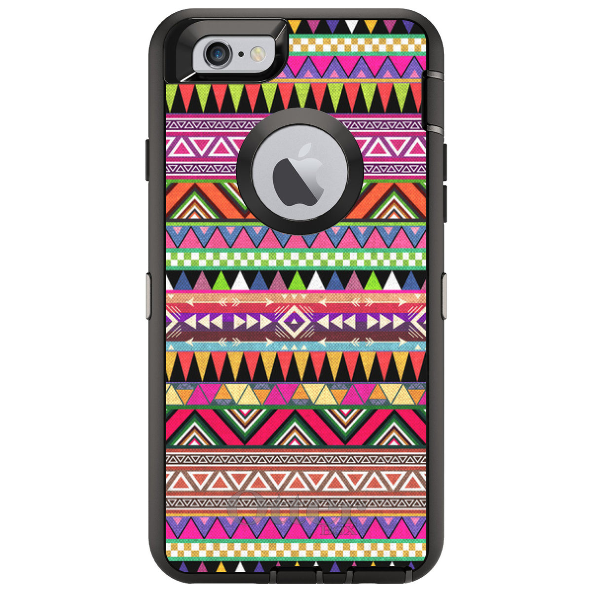 Pink Blue Orange Tribal Print OtterBox Defender Case for iPhone & Galaxy, view 4
