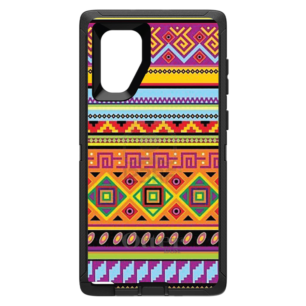 Blue Orange Purple Tribal Print OtterBox Defender Case for iPhone & Galaxy, view 15