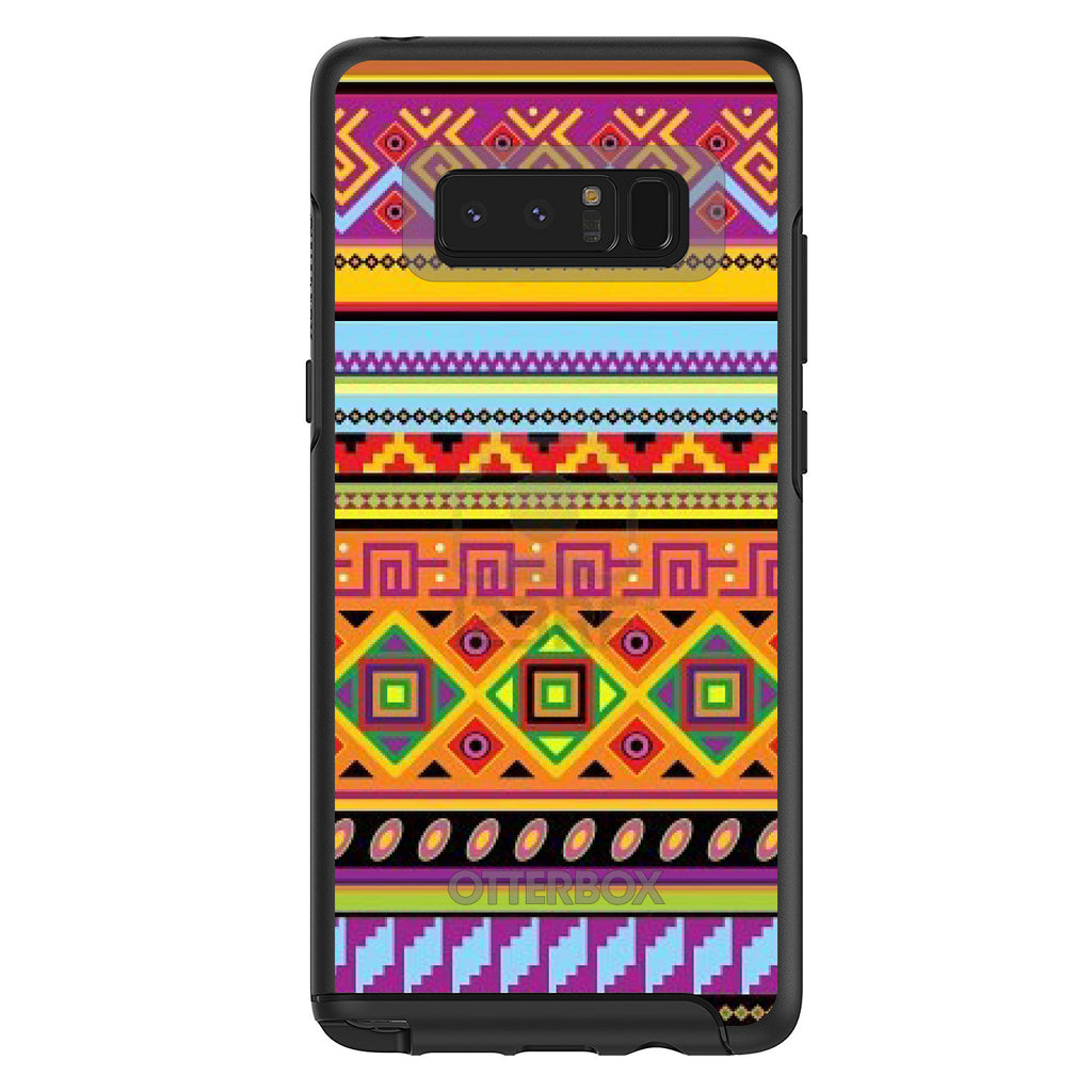 Blue Orange Purple Tribal Print OtterBox Symmetry Case for iPhone & Galaxy, view 14