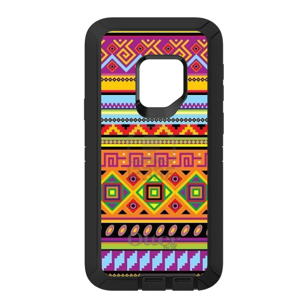 Blue Orange Purple Tribal Print OtterBox Defender Case for iPhone & Galaxy, view 11