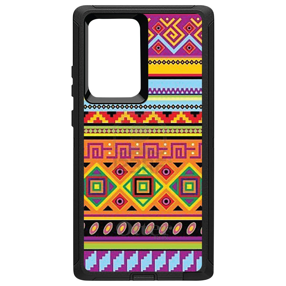 Blue Orange Purple Tribal Print OtterBox Defender Case for iPhone & Galaxy, view 13