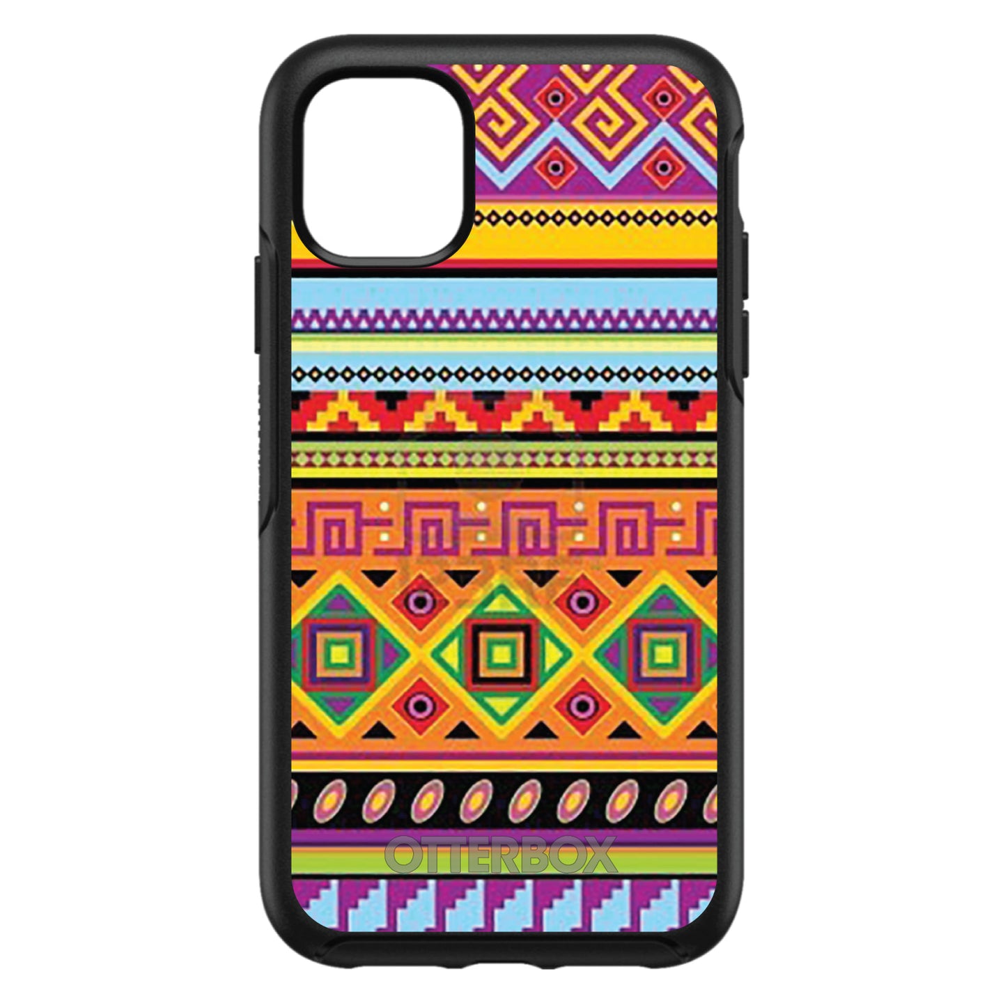 Blue Orange Purple Tribal Print OtterBox Symmetry Case for iPhone & Galaxy