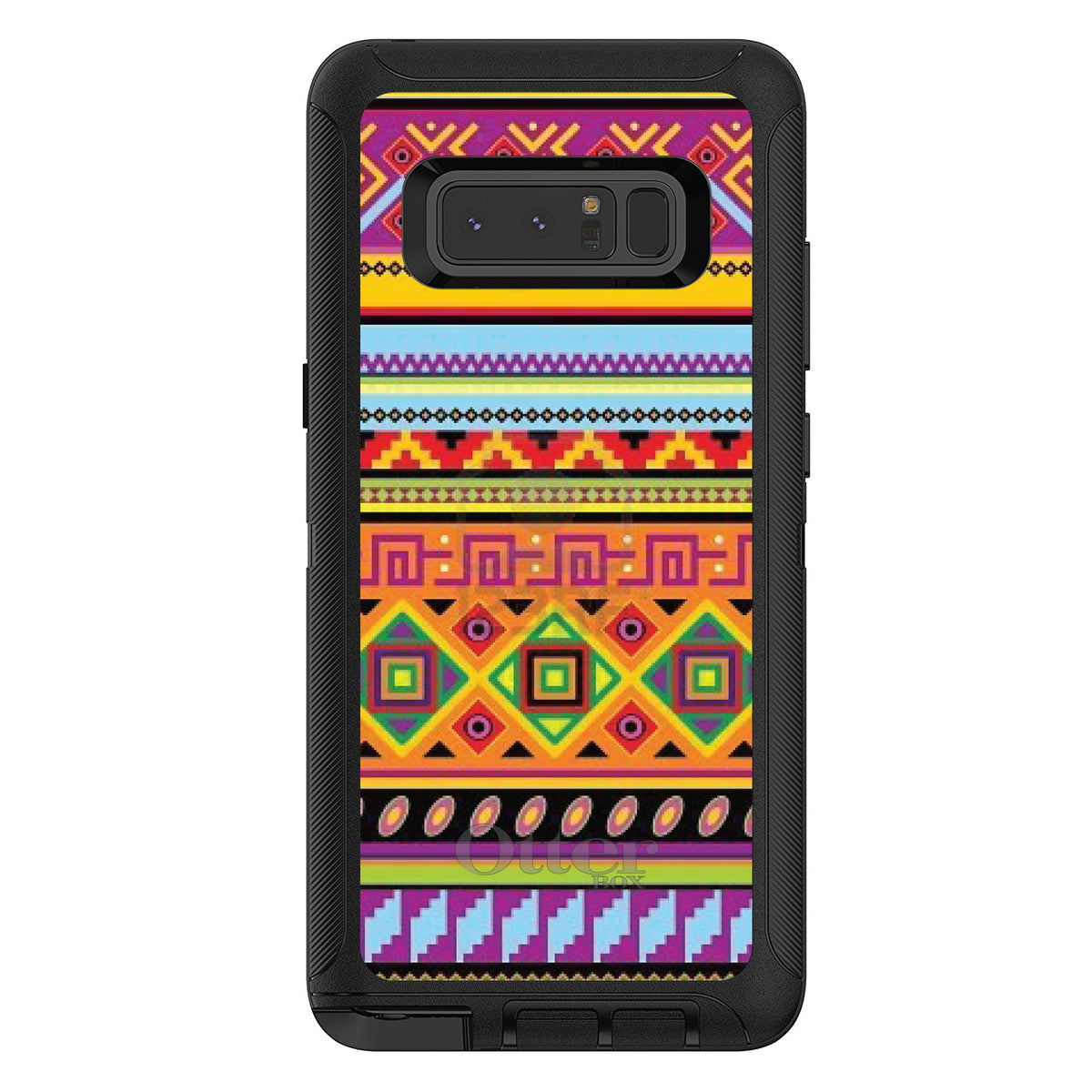 Blue Orange Purple Tribal Print OtterBox Defender Case for iPhone & Galaxy, view 17