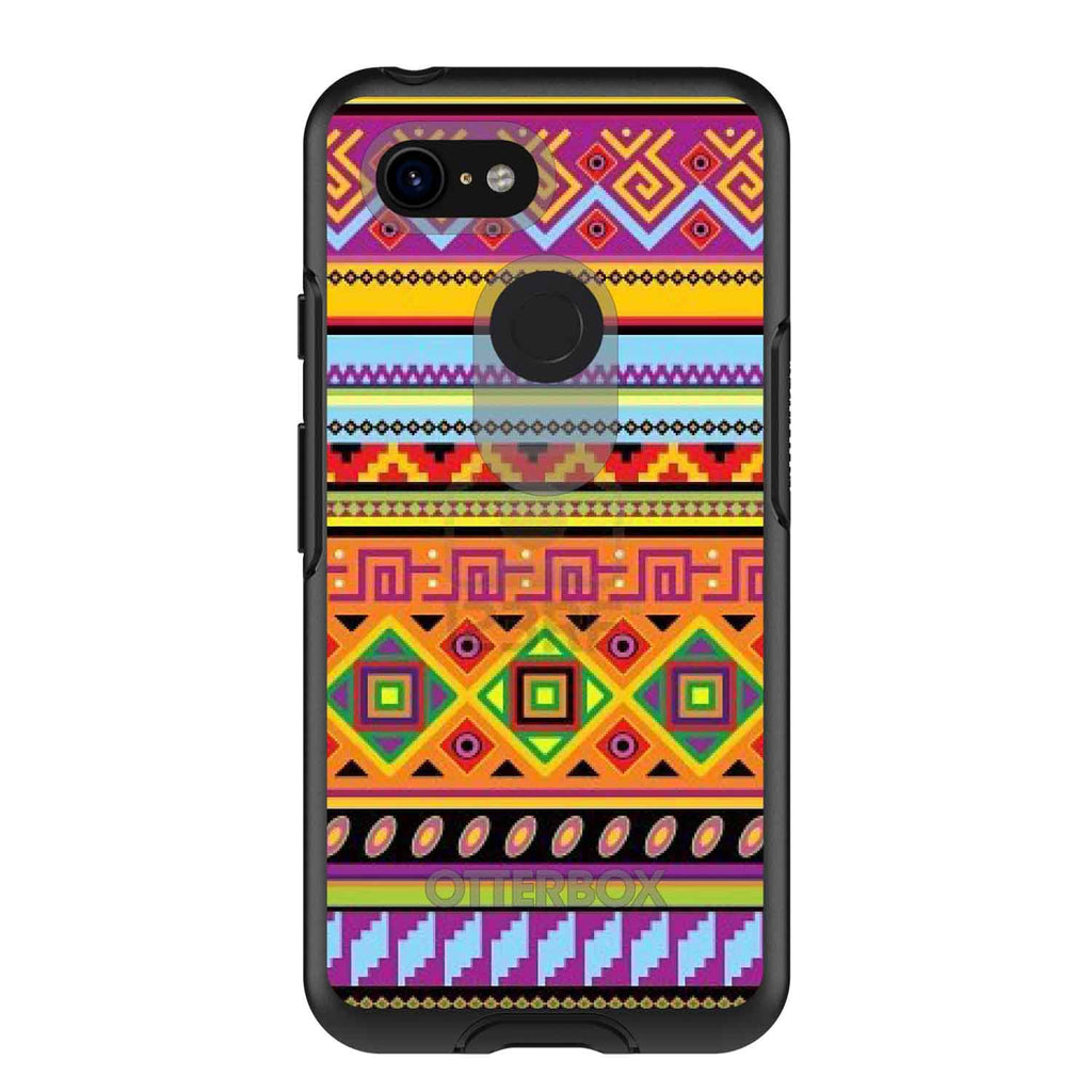 Blue Orange Purple Tribal Print OtterBox Symmetry Case for iPhone & Galaxy, view 15