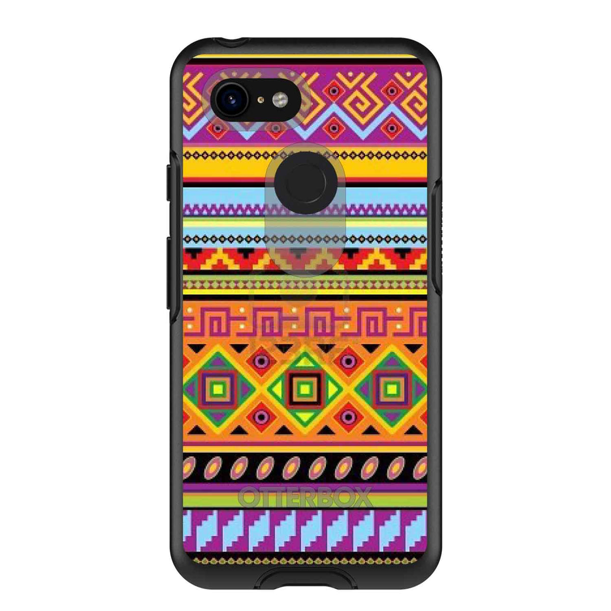 Blue Orange Purple Tribal Print OtterBox Symmetry Case for iPhone & Galaxy, view 15