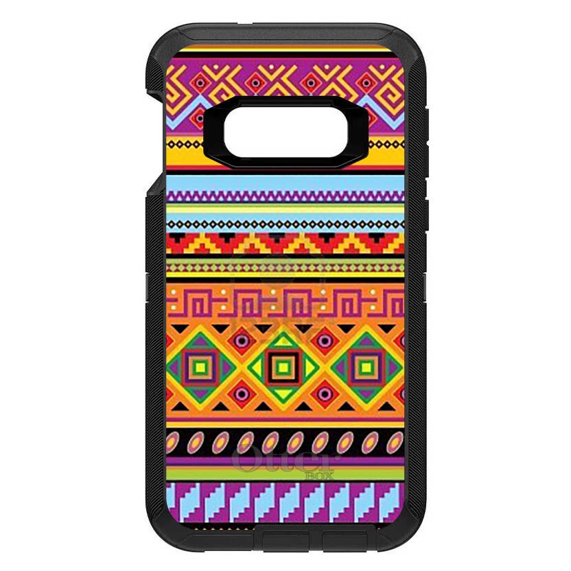 Blue Orange Purple Tribal Print OtterBox Defender Case for iPhone & Galaxy, view 10