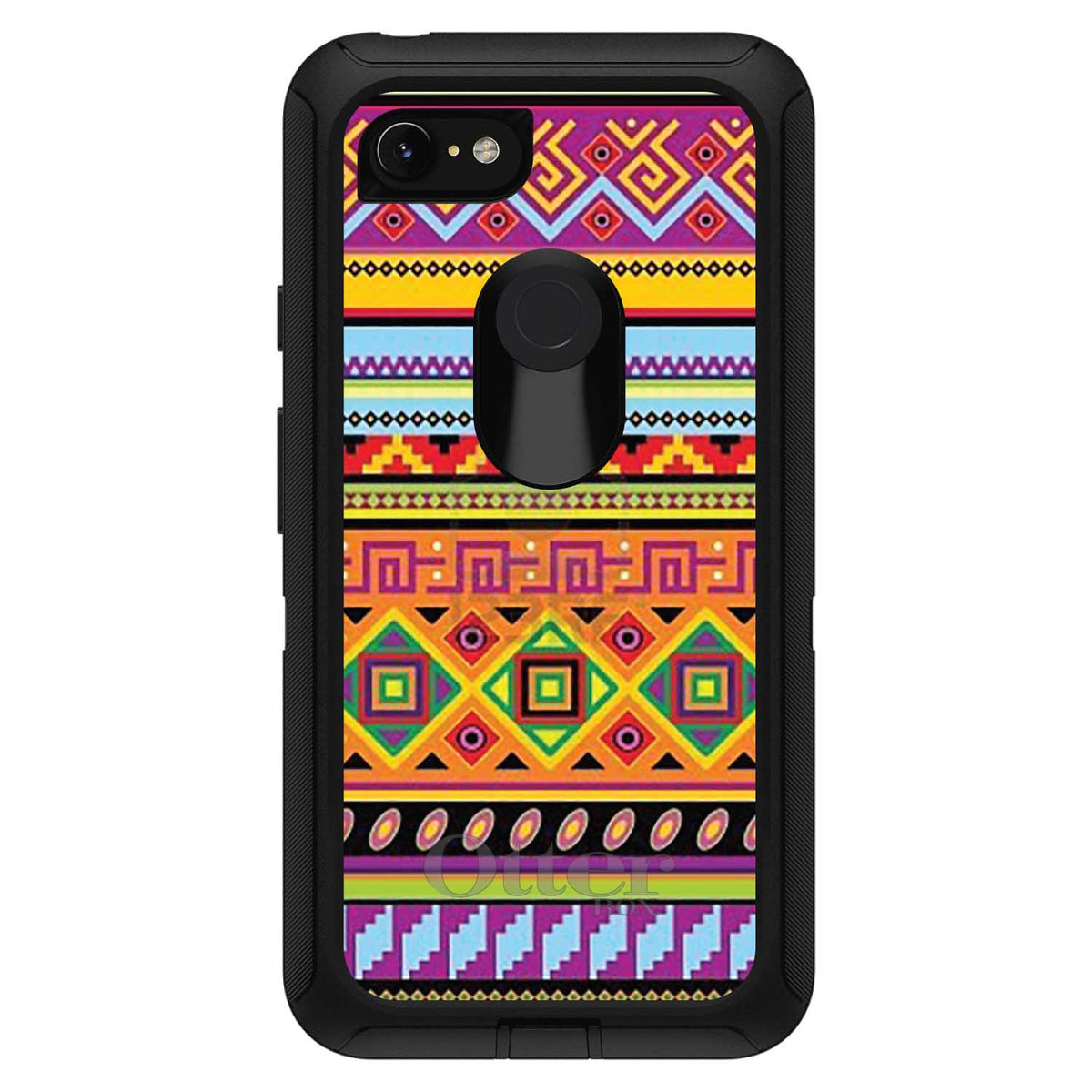 Blue Orange Purple Tribal Print OtterBox Defender Case for iPhone & Galaxy, view 18
