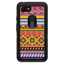 DistinctInk™ OtterBox Defender Series Case for Apple iPhone / Samsung Galaxy / Google Pixel - Blue Orange Purple Tribal Print