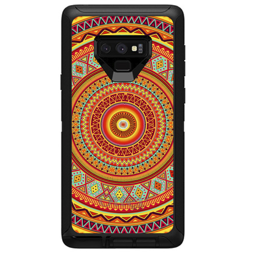 Orange Teal Yellow Tribal Print OtterBox Defender Case for iPhone & Galaxy, view 16