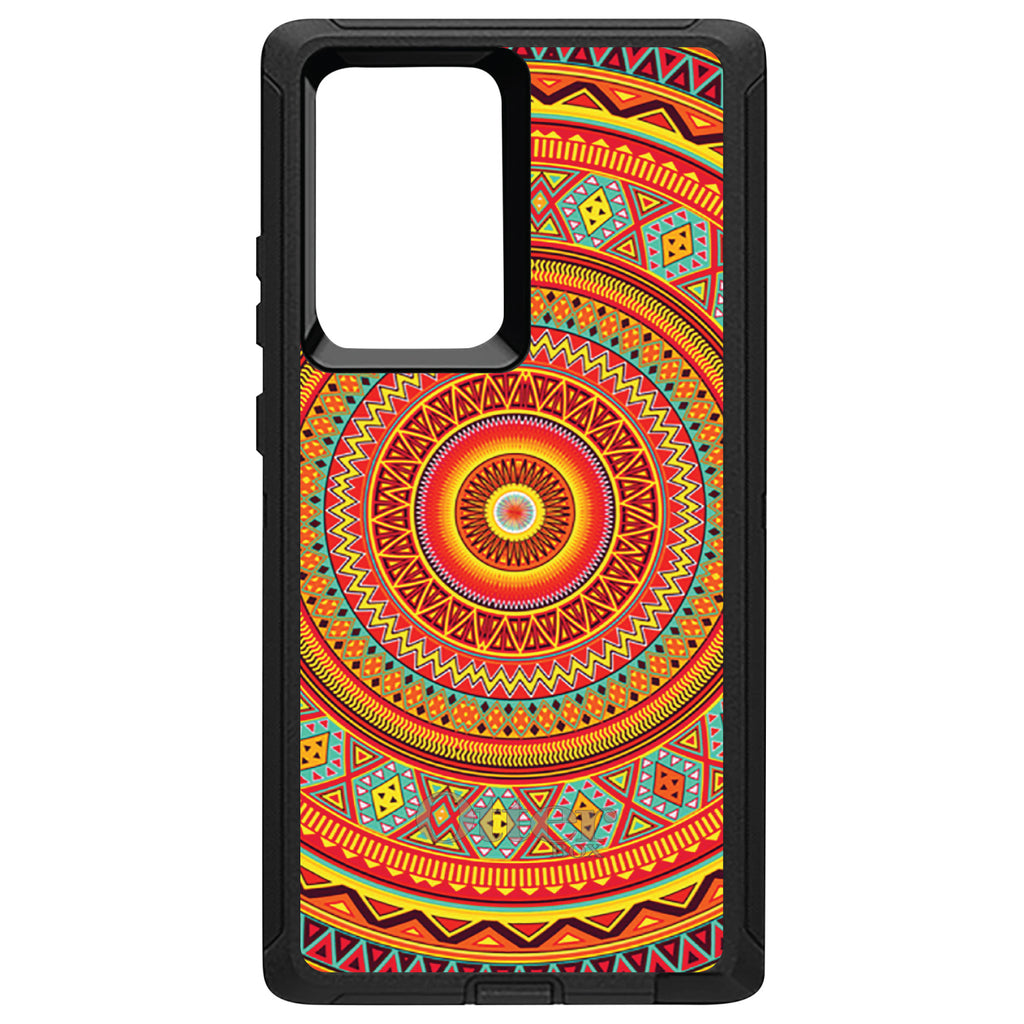 Orange Teal Yellow Tribal Print OtterBox Defender Case for iPhone & Galaxy, view 13
