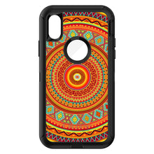 DistinctInk™ OtterBox Defender Series Case for Apple iPhone / Samsung Galaxy / Google Pixel - Orange Teal Yellow Tribal Print