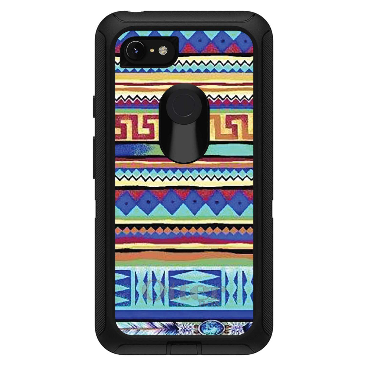 Blue Red Yellow Tribal Print OtterBox Defender Case for iPhone & Galaxy, view 18