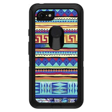 DistinctInk™ OtterBox Defender Series Case for Apple iPhone / Samsung Galaxy / Google Pixel - Blue Red Yellow Tribal Print