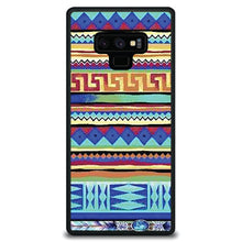 DistinctInk® Hard Plastic Snap-On Case for Apple iPhone or Samsung Galaxy - Blue Red Yellow Tribal Print