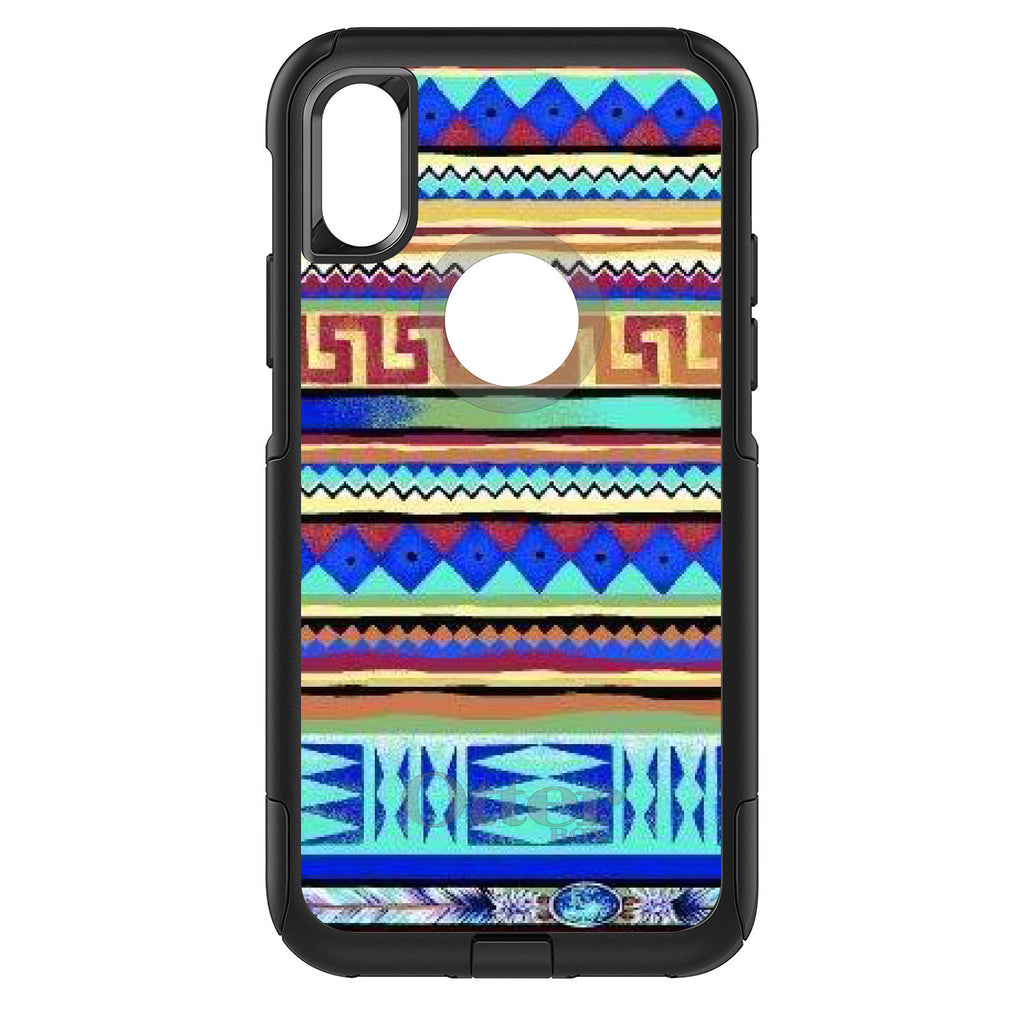 Blue Red Yellow Tribal Print OtterBox Commuter Case for iPhone & Galaxy, view 3