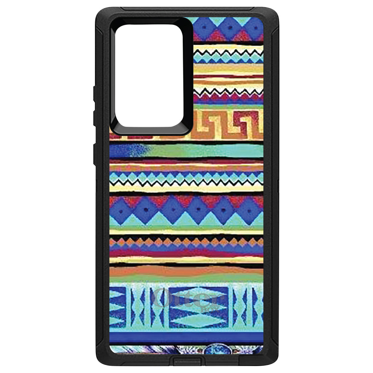Blue Red Yellow Tribal Print OtterBox Defender Case for iPhone & Galaxy, view 13