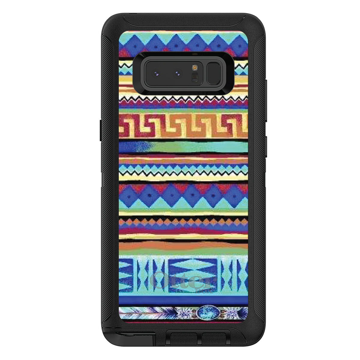 Blue Red Yellow Tribal Print OtterBox Defender Case for iPhone & Galaxy, view 17