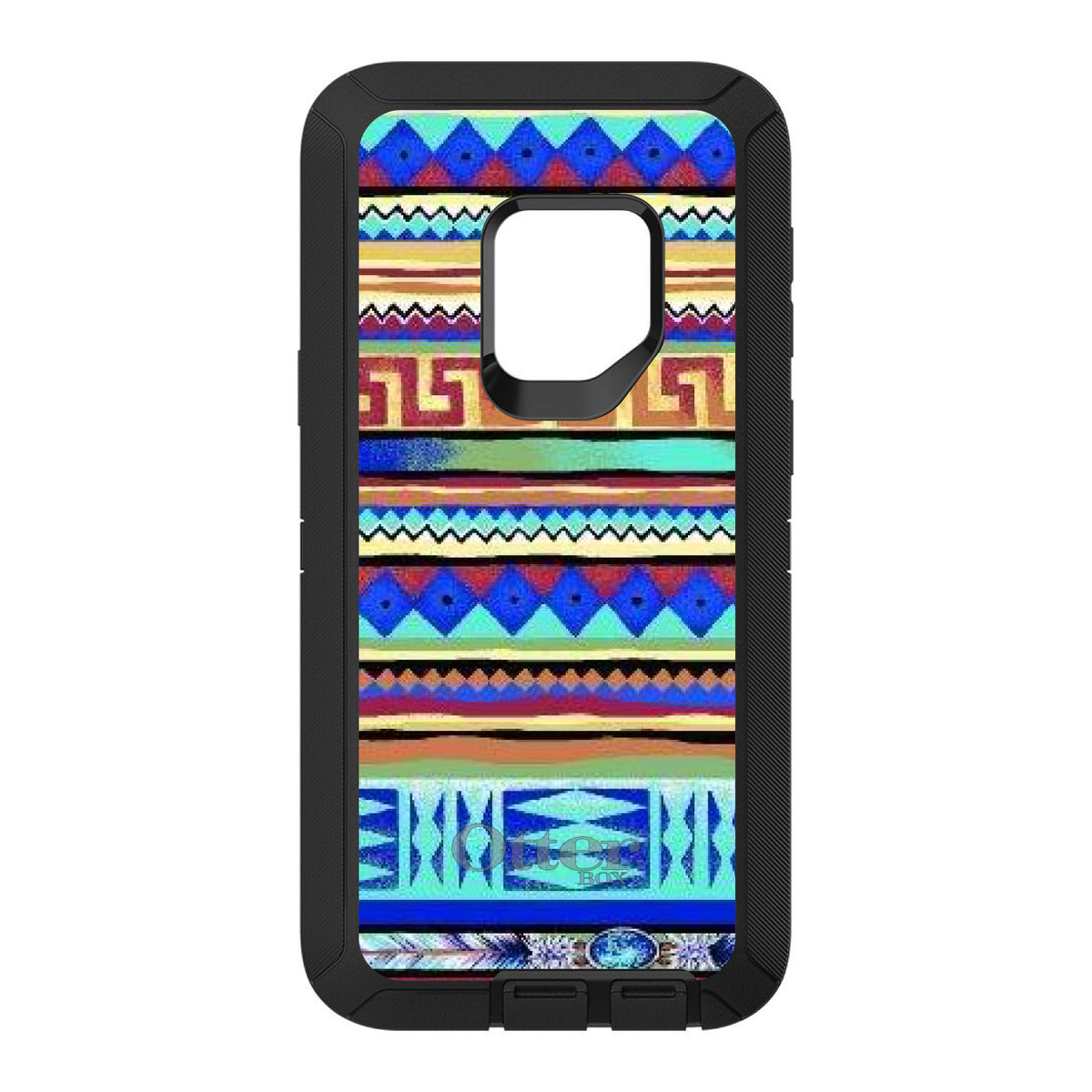 Blue Red Yellow Tribal Print OtterBox Defender Case for iPhone & Galaxy, view 11