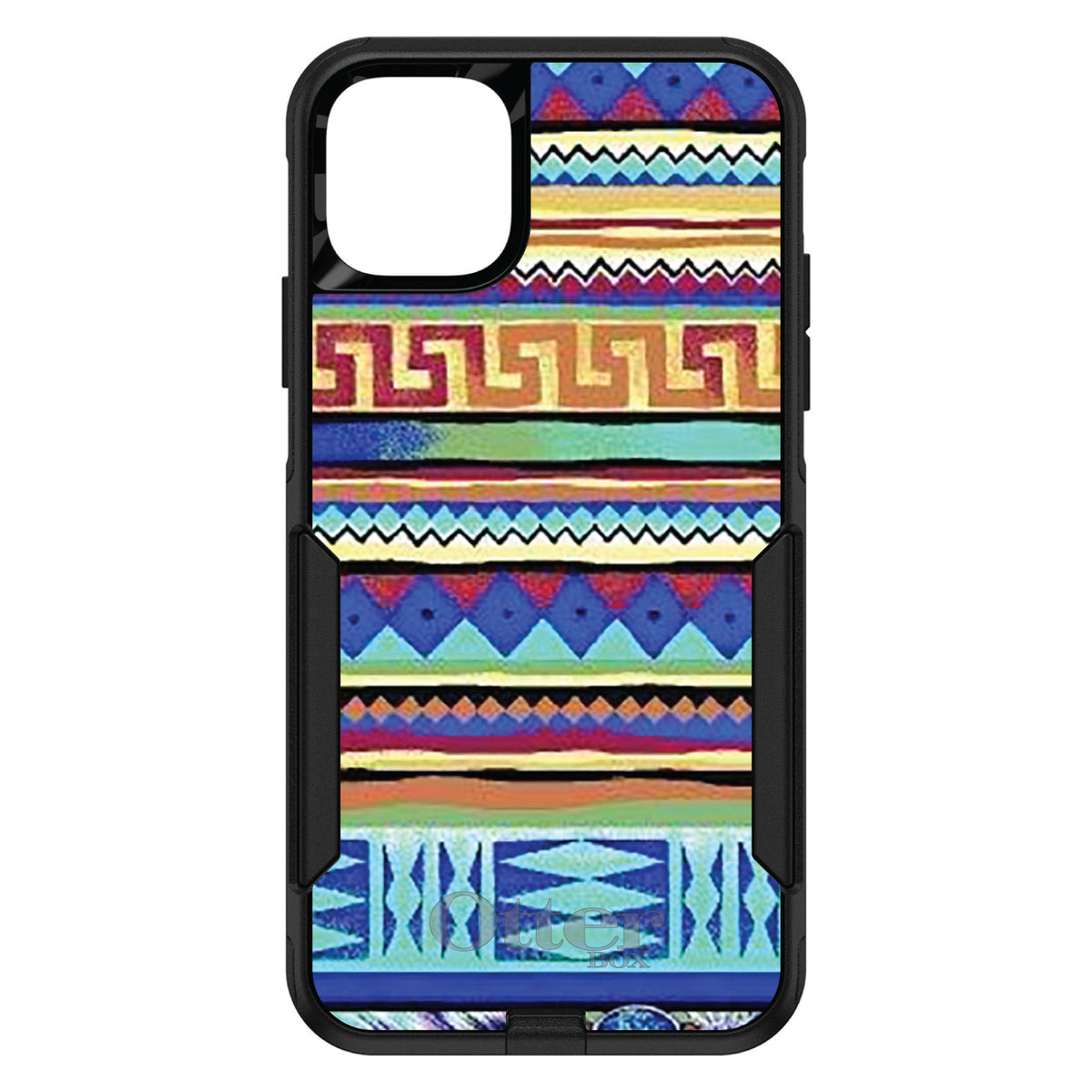 Blue Red Yellow Tribal Print OtterBox Commuter Case for iPhone & Galaxy, view 2