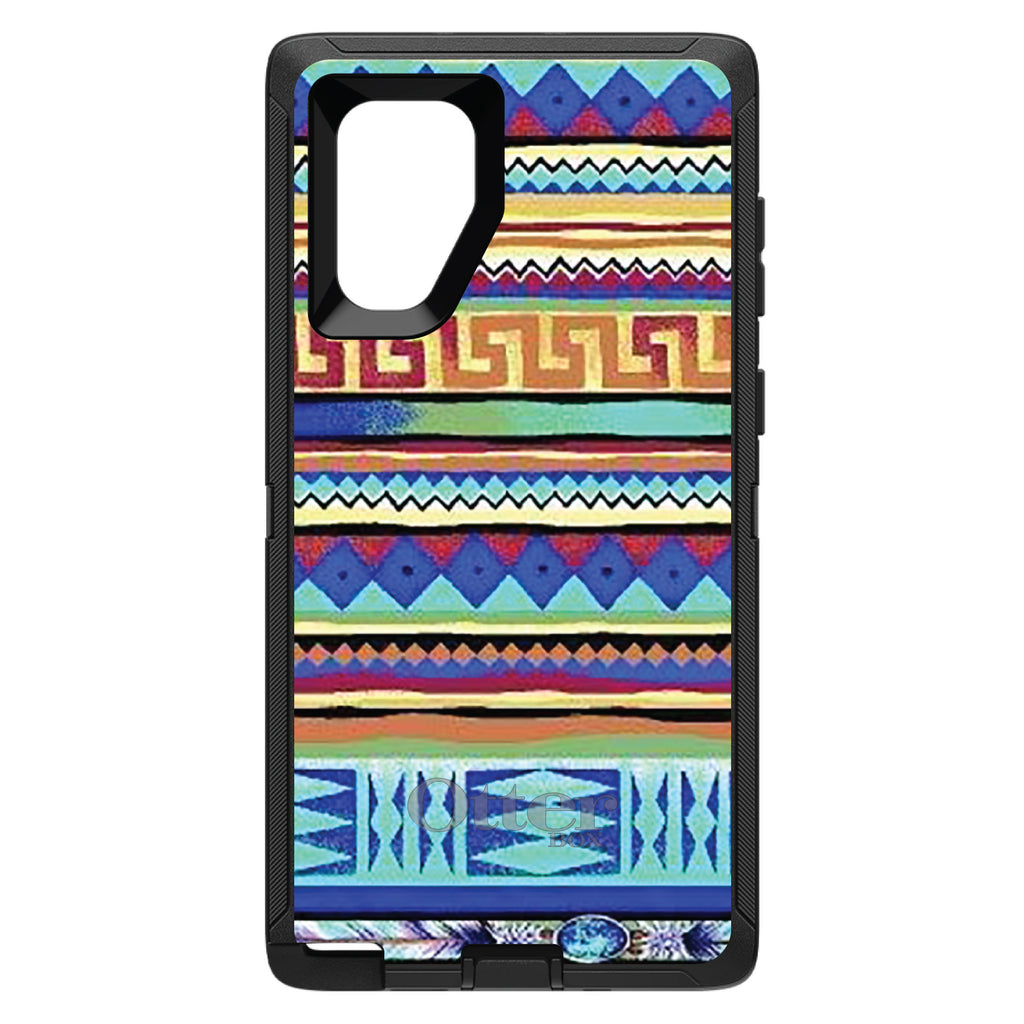 Blue Red Yellow Tribal Print OtterBox Defender Case for iPhone & Galaxy, view 15