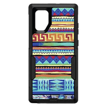DistinctInk™ OtterBox Commuter Series Case for Apple iPhone or Samsung Galaxy - Blue Red Yellow Tribal Print