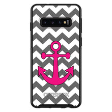Grey White Pink Chevron Anchor OtterBox Symmetry Case for iPhone & Galaxy