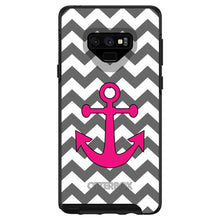 Grey White Pink Chevron Anchor OtterBox Symmetry Case for iPhone & Galaxy