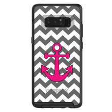 Grey White Pink Chevron Anchor OtterBox Symmetry Case for iPhone & Galaxy