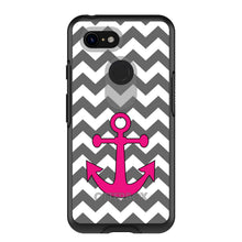 Grey White Pink Chevron Anchor OtterBox Symmetry Case for iPhone & Galaxy