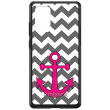 Grey White Pink Chevron Anchor OtterBox Symmetry Case for iPhone & Galaxy