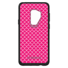 DistinctInk™ OtterBox Symmetry Series Case for Apple iPhone / Samsung Galaxy / Google Pixel - Hot Pink White Scalloped Pattern