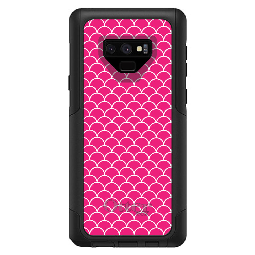 Hot Pink White Scalloped Pattern OtterBox Commuter Case for iPhone & Galaxy, view 15
