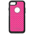 Hot Pink White Scalloped Pattern OtterBox Commuter Case for iPhone & Galaxy