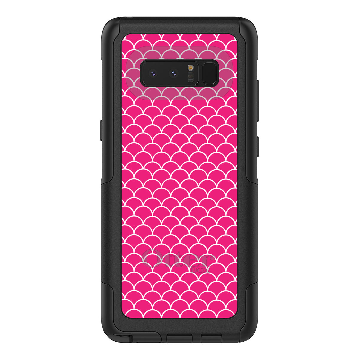 Hot Pink White Scalloped Pattern OtterBox Commuter Case for iPhone & Galaxy, view 16