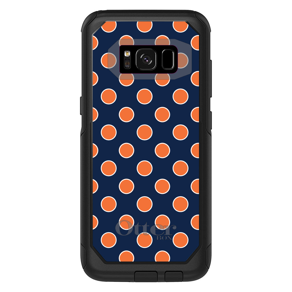 Navy Orange White Polka Dots OtterBox Commuter Case for iPhone & Galaxy, view 10