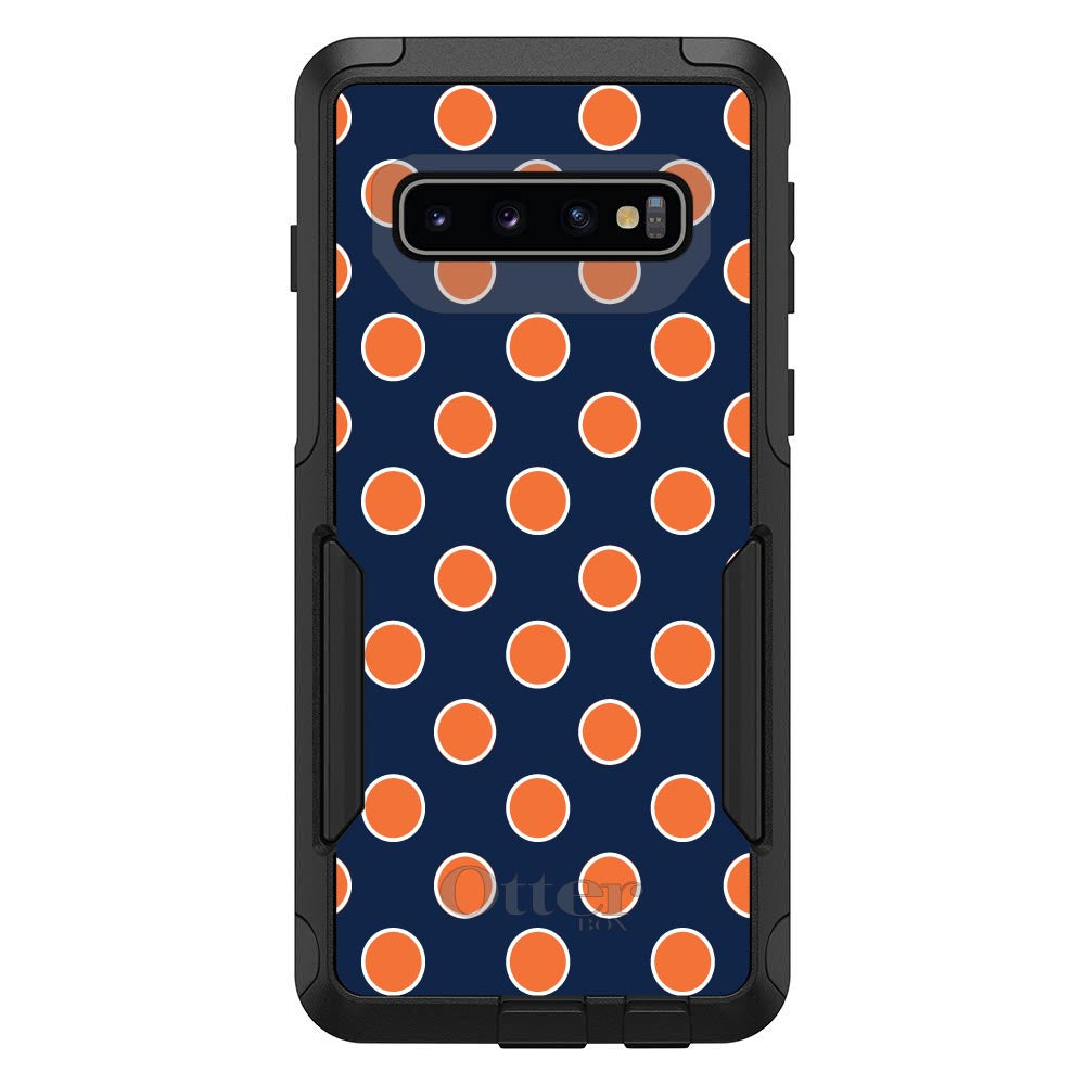 Navy Orange White Polka Dots OtterBox Commuter Case for iPhone & Galaxy, view 7